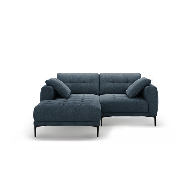 Tumši zils stūra dīvāns (ar kreiso stūri/ar zvilni) Bemy – Micadoni 