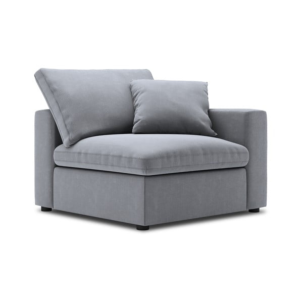 Pelēka modulārā dīvāna stūra daļa Windsor & Co Sofas Galaxy, labais stūris-image-2