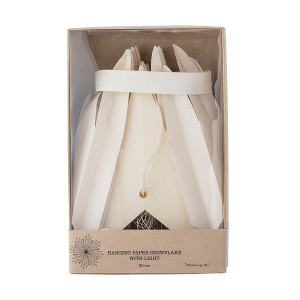 Balts piekarināms gaismas dekors ø 50 cm Elijas – Bloomingville-image-4