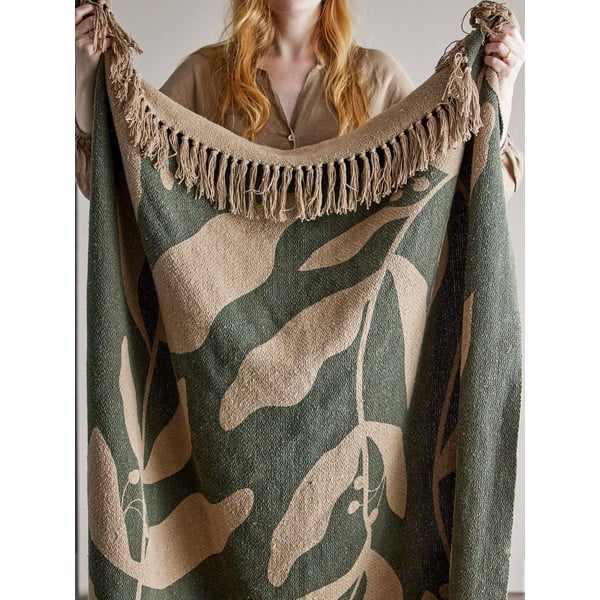 Pārstrādātas kokvilnas sega 130x160 cm Geneva – Bloomingville-image-1