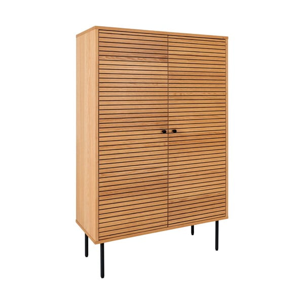 Dabīga toņa skapītis ar ozolkoka imitāciju 80x130 cm Kyoto – House Nordic-image-2