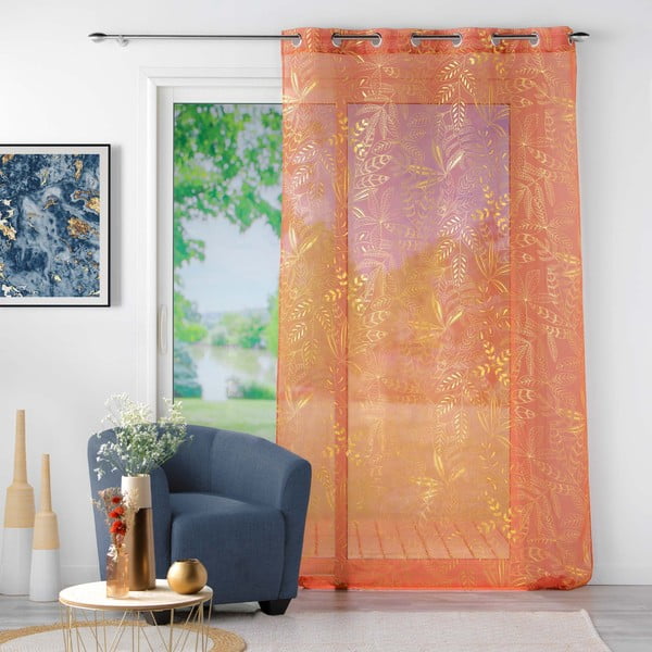 Oranžs dienas aizkars 140x280 cm Belflor – douceur d'intérieur-image-2