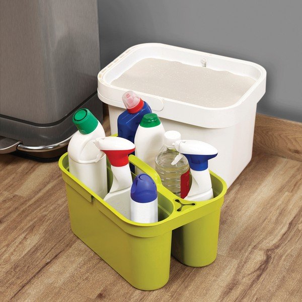 Pelēks spainis tīrīšanas līdzekļiem Joseph Joseph Clean&Store-image-1