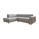 Gaiši pelēks salokāms/ar uzglabāšanas vietu stūra dīvāns (ar kreiso stūri/L veida) Classy Sophie – Miuform