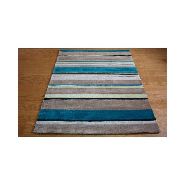 Paklājs Platas svītras Teal, 120x170 cm-image-2