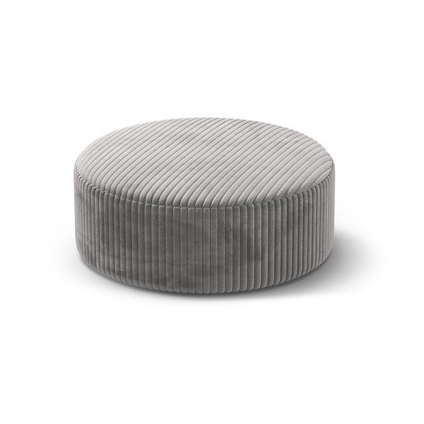 Gaiši pelēks velveta pufs Dia – Micadoni 