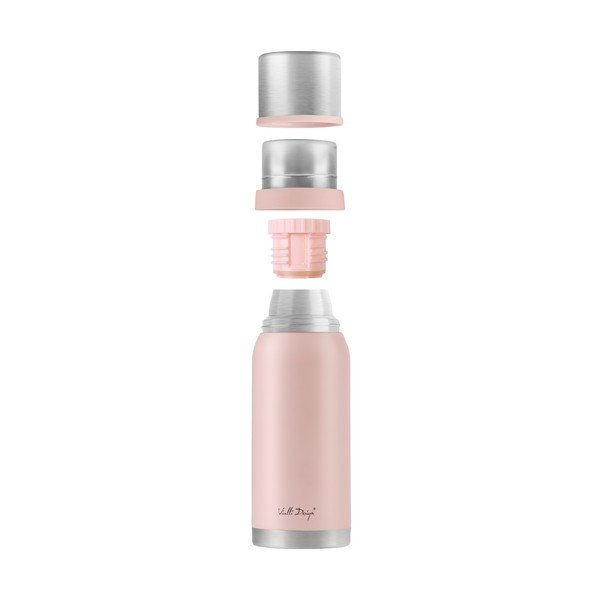 Rozā ceļojumu termo krūze Vialli Design Fuori, 1 l-image-3