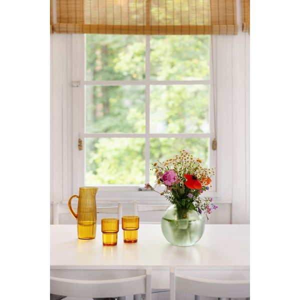 Zaļa stikla vāze Hübsch Sole, augstums 20 cm-image-2