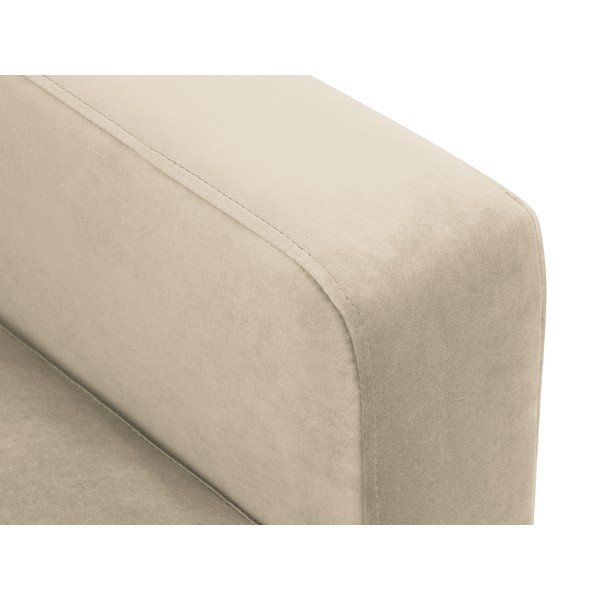 Bēšs samta dīvāns Kooko Home Harmony, 220 cm-image-4