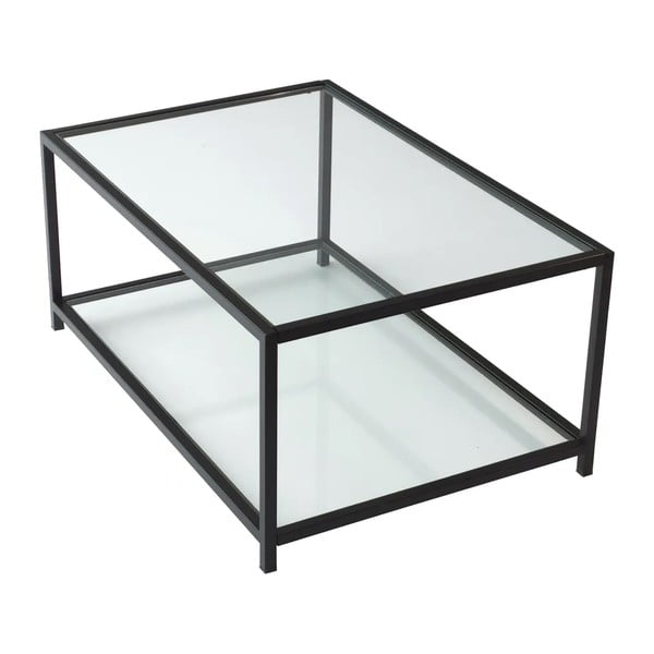 Melns kafijas galdiņš 60x90 cm Astro – Neostill