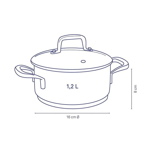 Nerūsējošā tērauda trauks ar vāku Kela Flavoria, ø 16 cm-image-2