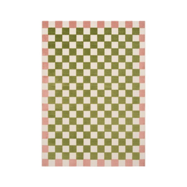 Zaļš/rozā iekštelpu un āra paklājs 200x290 cm Enja – Jotex