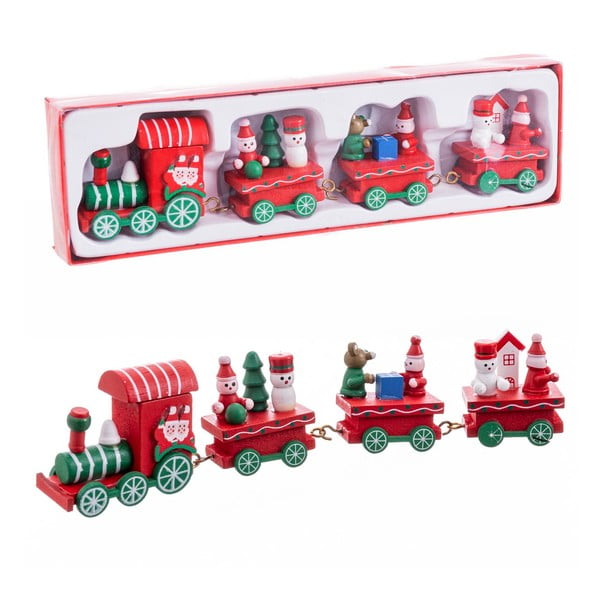 Koka Ziemassvētku figūriņa (augstums 7,5 cm) Locomotive – Casa Selección-image-1