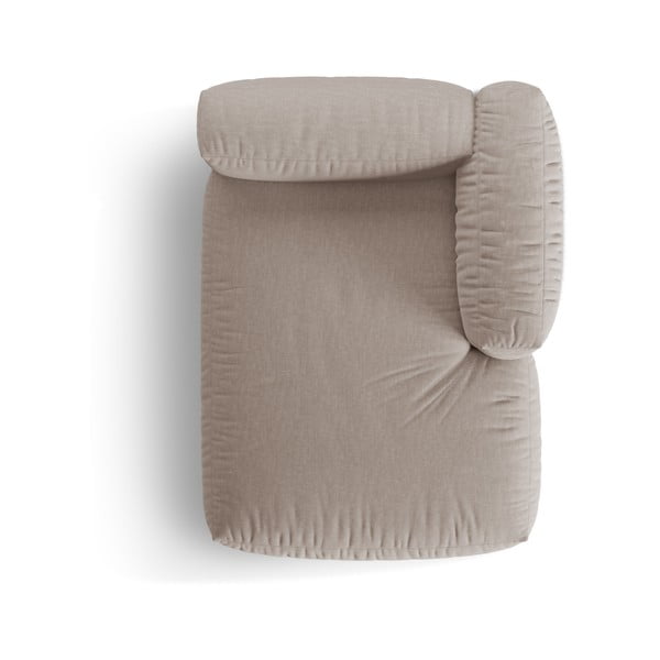 Bēša modulārā dīvāna daļa (ar labo stūri) Martina – Micadoni Home-image-3