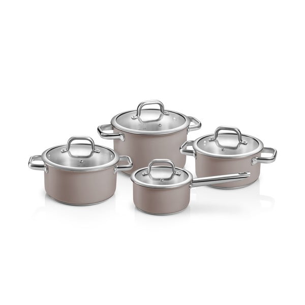 Nerūsējošā tērauda trauku komplekts (8 gab.) Delight – Tescoma