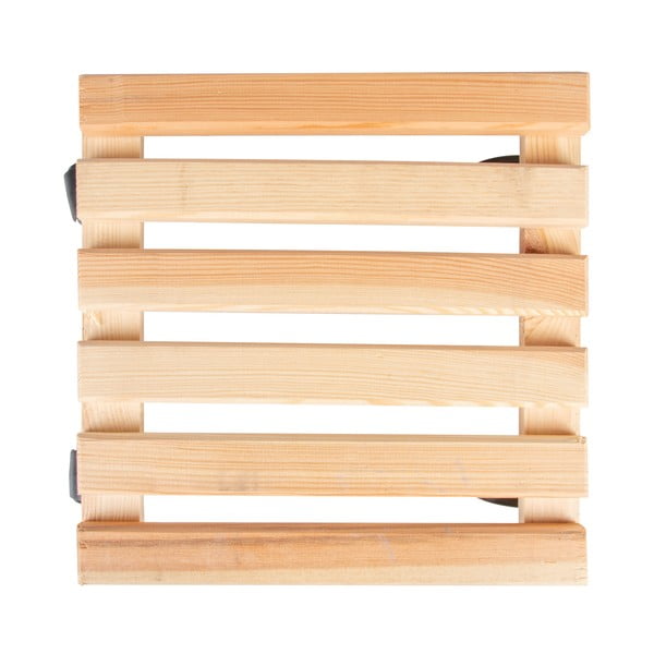 Koka pārvietojams puķu podu statīvs (augstums 8 cm) Indoor & Outdoor – Esschert Design-image-3