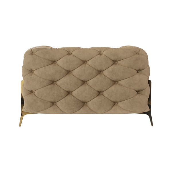 Gaiši brūns samta atpūtas krēsls Chelsea Bis – Ropez-image-2