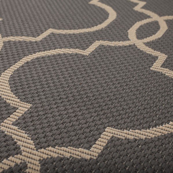 Pelēks/bēšs apaļš āra paklājs ø 160 cm Milan – Flair Rugs-image-2