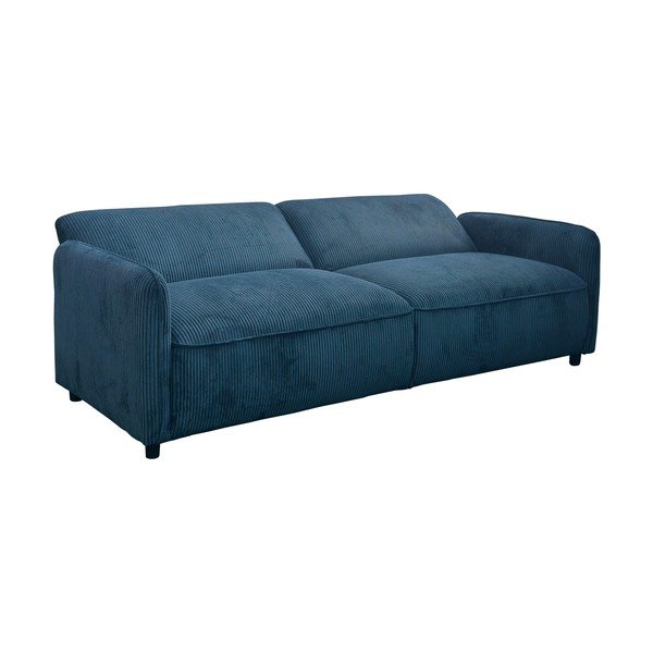 Zils velveta regulējams/salokāms dīvāns 209 cm Alicia – Støraa-image-4