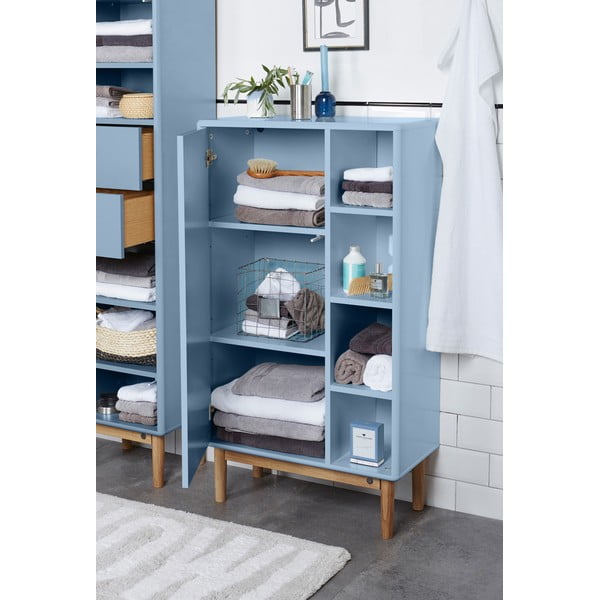 Gaiši zils augsts/piekarams vannas istabas skapis 66x100 cm Color Bath – Tom Tailor-image-4