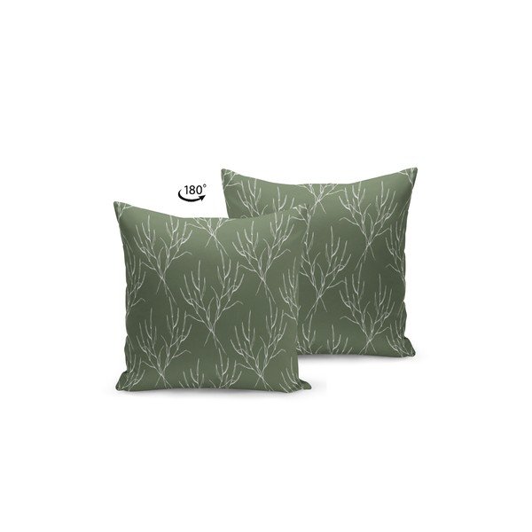 Spilvens ar pildījumu Kate Louise Dark Green Nature, 43 x 43 cm-image-1