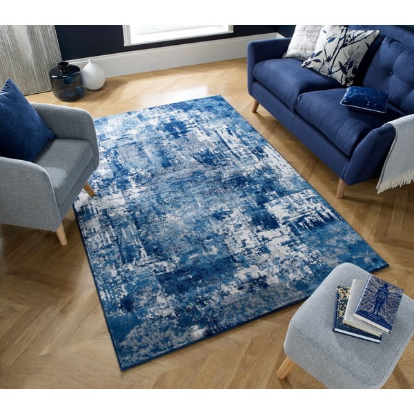 Zils paklājs 80x150 cm Cocktail Wonderlust – Flair Rugs-image-1