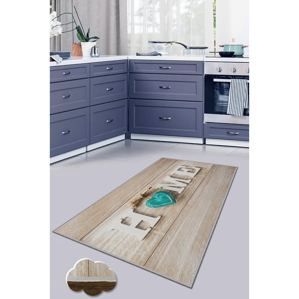 Gaiši brūns mazgājams celiņa paklājs 80x200 cm Home – Oyo Concept-image-3