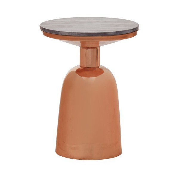 Apaļš sānu galdiņš ar marmora virsmu ø 48 cm Amira – Premier Housewares-image-4