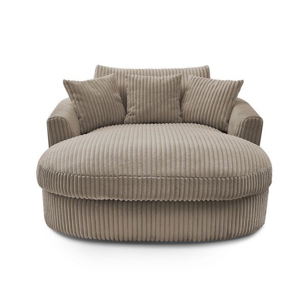 Pelēkbrūns velveta atpūtas krēsls Belem – Bobochic Paris-image-3