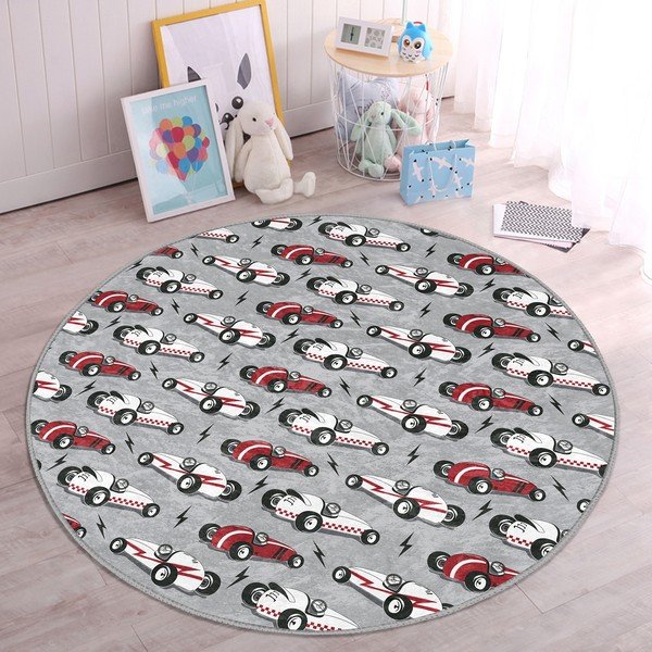 Pelēks bērnu paklājs ø 120 cm Comfort – Mila Home-image-2