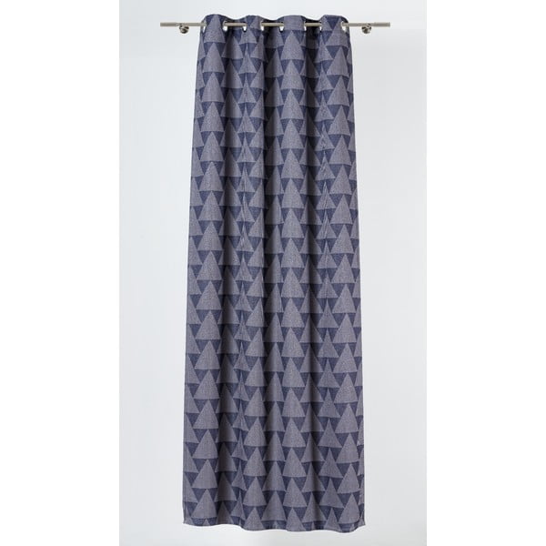 Zils/pelēks aizkars 130x260 cm Zatapa – Mendola Fabrics-image-1