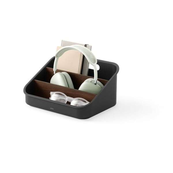 Melns pārstrādātas plastmasas kosmētikas vannas istabas organizators Bellwood – Umbra-image-3