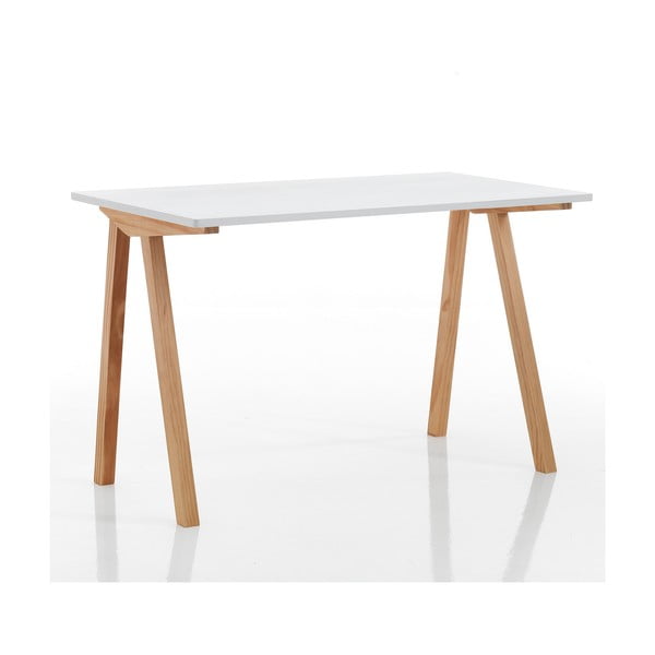 Darba galds ar baltu galda virsmu 60x120 cm Mak – Tomasucci