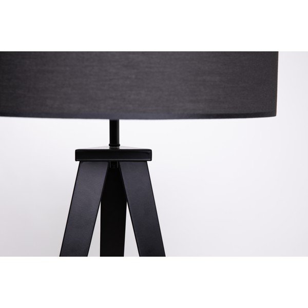 Stāvlampa ar metāla kājām un melnu abažūru Bonami Essentials Kiki-image-1