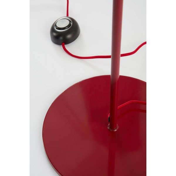 Sarkana/balta tekstila stāvlampa ar regulējamu spilgtumu (augstums 148 cm) Juliet – Jotex-image-3