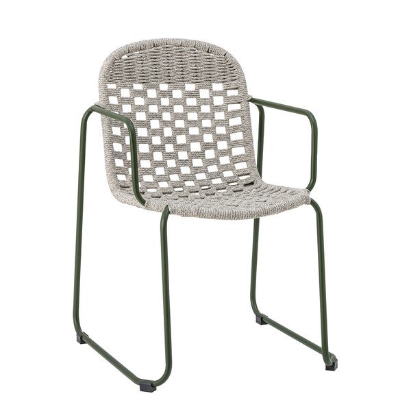 Pelēks metāla dārza krēsls Calana – Bloomingville
