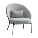 Gaiši pelēks atpūtas krēsls Canelas – House Nordic