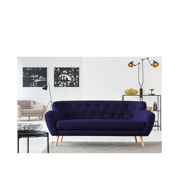 Tumši zils dīvāns Cosmopolitan Design London, 192 cm-image-4