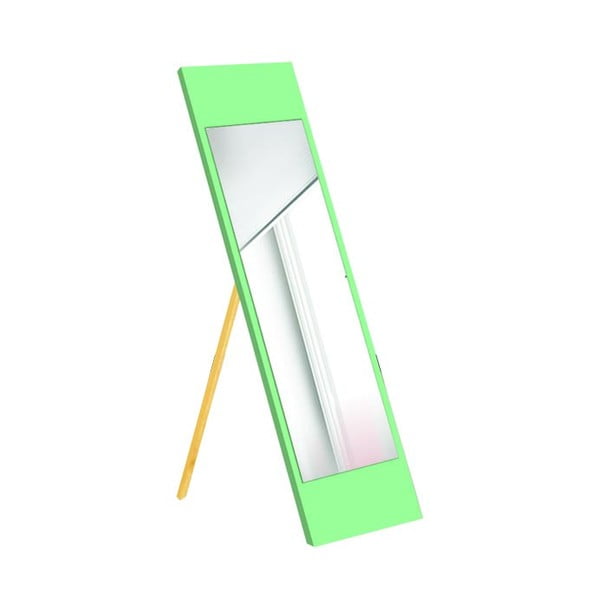 Grīdas spogulis ar zaļu rāmi Oyo Concept, 35 x 140 cm