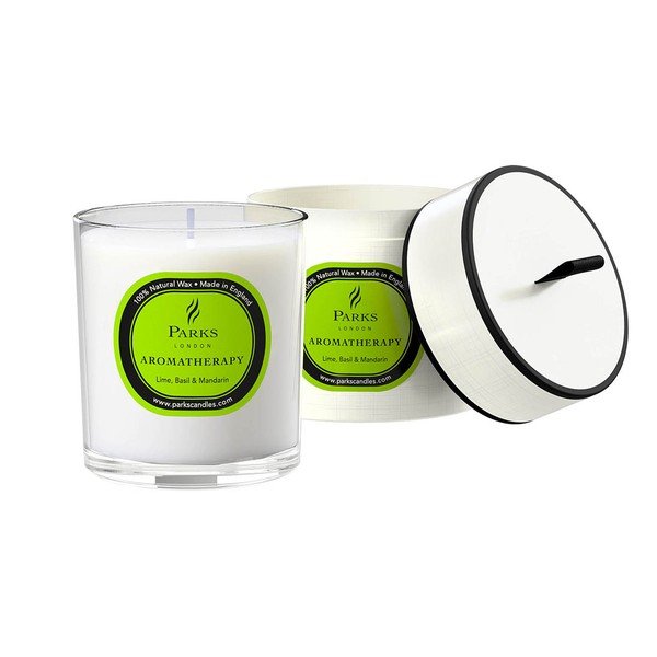 Laima, bazilika un mandarīna aromāta svece Parks Candles London, degšanas laiks - 50 stundas-image-1