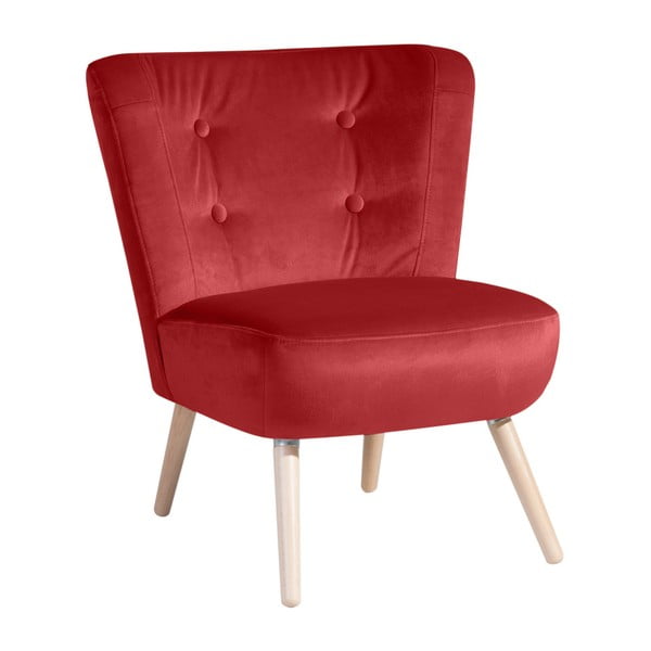 Tumši sarkans Max Winzer Neele Velvet krēsls