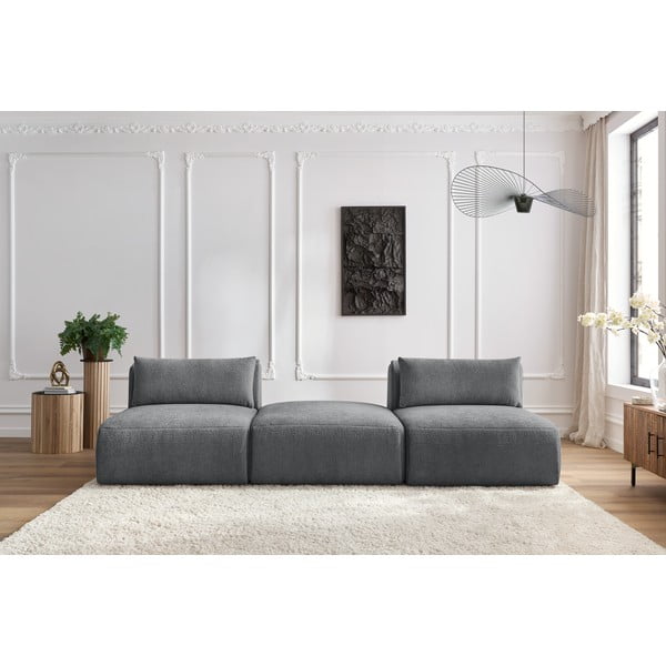 Pelēks dīvāns 283 cm Jeanne – Bobochic Paris-image-1