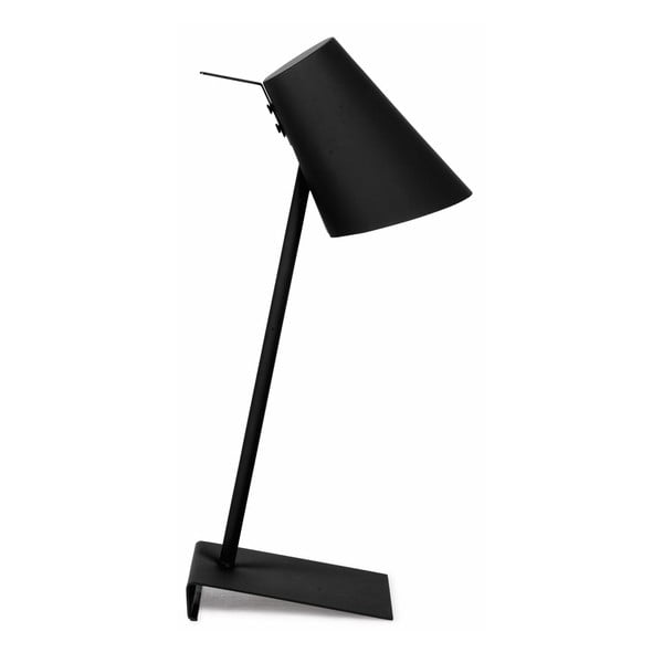 Melna galda lampa ar metāla abažūru (augstums 54 cm) Cardiff – it's about RoMi