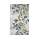 Gaiši zils/zelta krāsas mazgājams paklājs 160x230 cm Golden Leaves – Mila Home