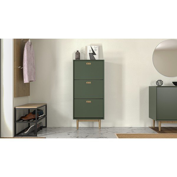 Zaļš atverams apavu plaukts Svea – Tenzo-image-4