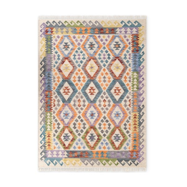 Divpusējs/ar rokām darināts vilnas paklājs 120x170 cm Kamal Oasis – Nouristan