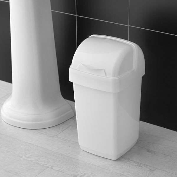 Balta atkritumu tvertne Addis Roll Top, 22,5 x 23 x 42,5 cm-image-1