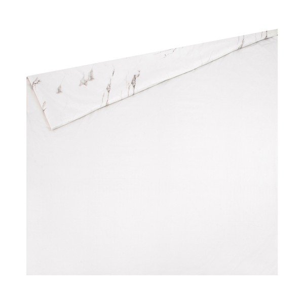 Balta kokvilnas divguļamā gultas veļa Westwing Collection, 200 x 200 cm-image-1