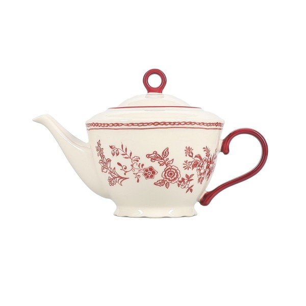 Bordo/ziloņkaula krāsas porcelāna tējkanna 920 ml Cyril – S|P Collection