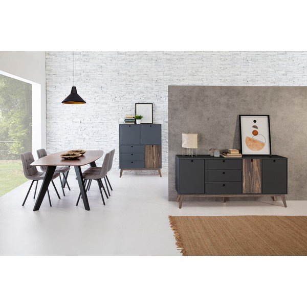 Antracīta pelēka kumode Kiara – Marckeric-image-1